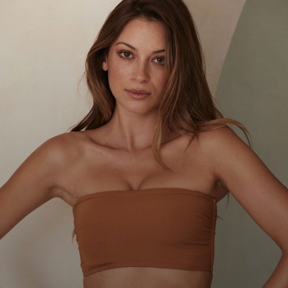 Monday Swimwear Other - MONDAY SWIMWEAR BORA BORA BANDEAU TOP IN TOFFEE